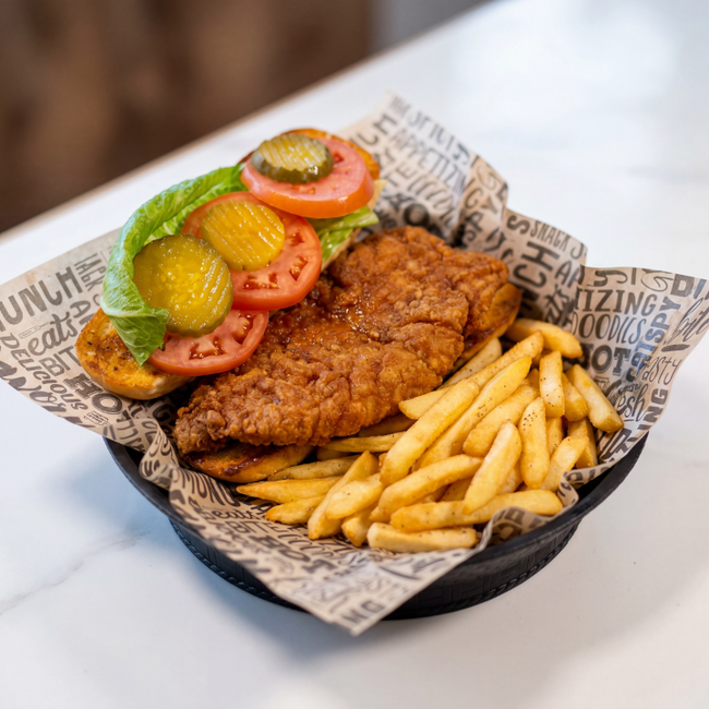 Fried Chicken Po'Boy (1 Side)