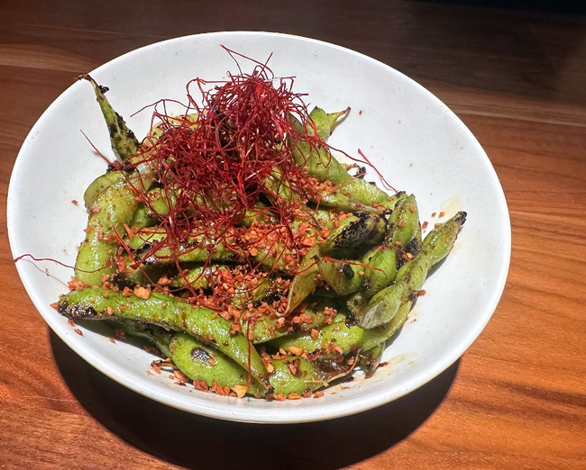 Spicy Garlic Edamame