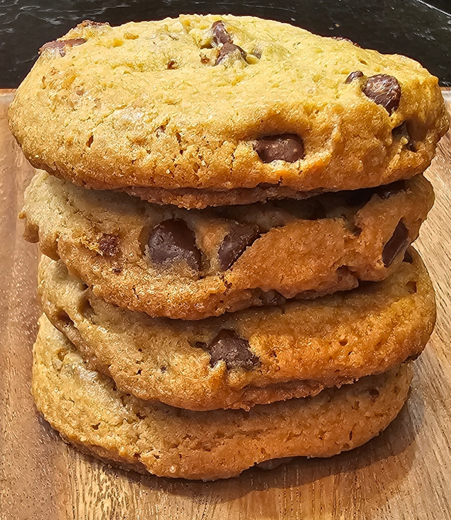 4 Home Baked Chocolate Chip Cookies