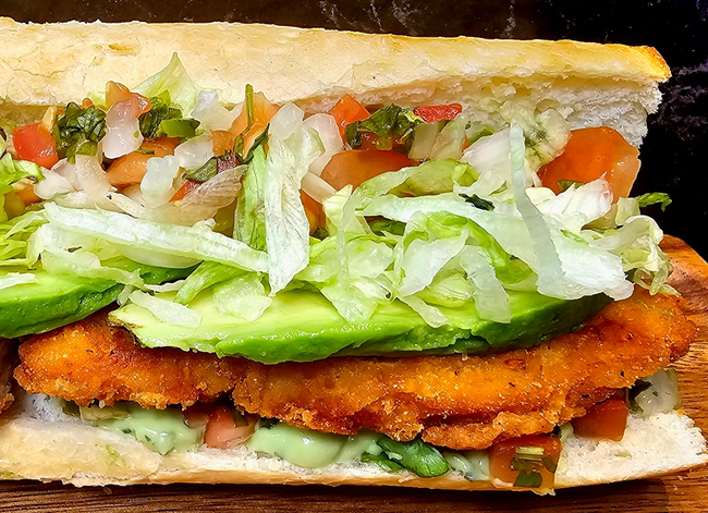 Crispy Pollo Latino Sandwich