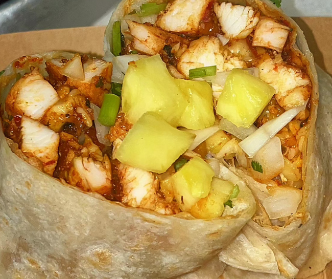 Chicken Al Pastor Burrito