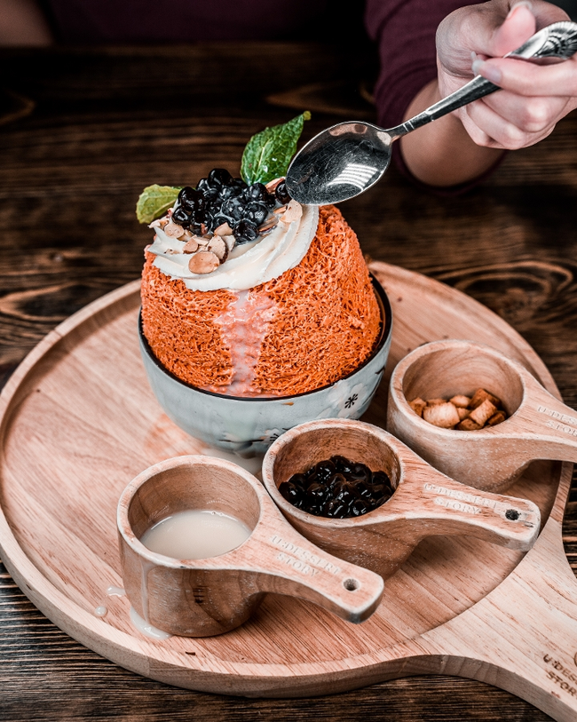 Boba Thai Tea Bingsu