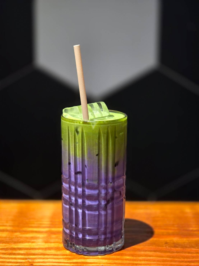 Ube Matcha Latte