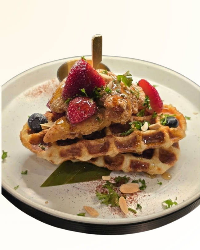 Brown Butter Chicken Croffle