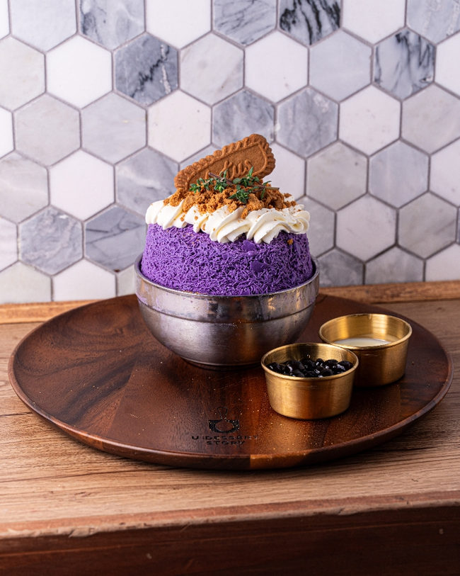 Ube Biscoff Bingsu