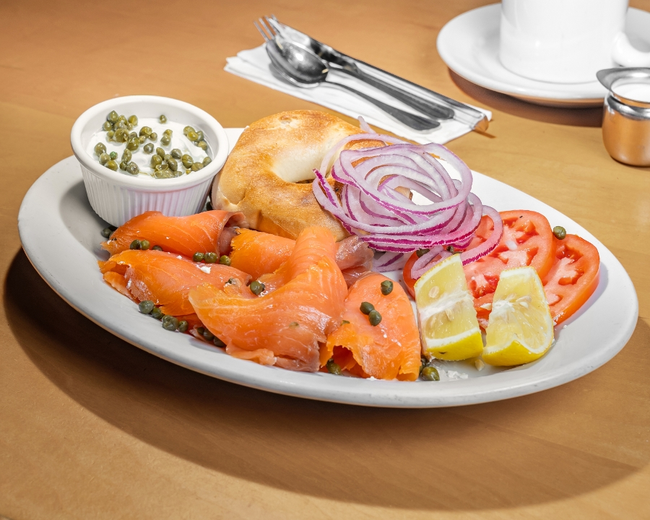 Smoked Salmon Bagel Plate