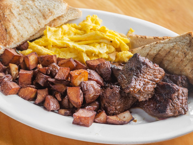 Steak Tips & Eggs