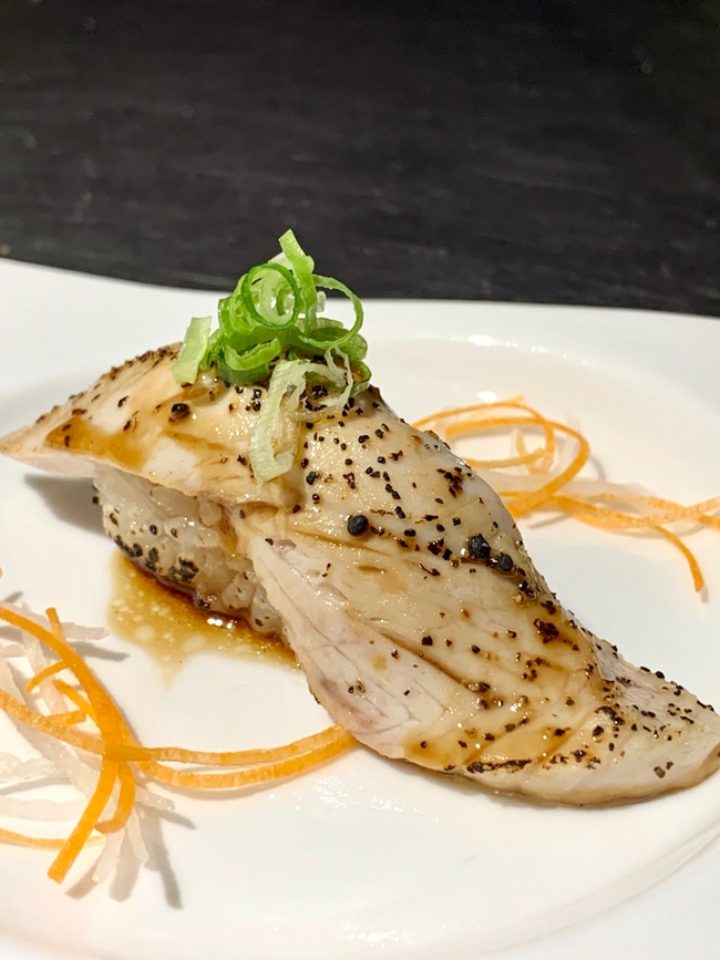 Torched Yellow Tail Scallion