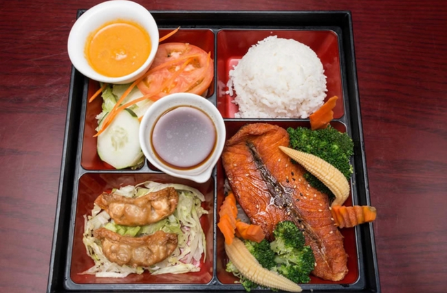 Salmon Teriyaki Lunch Box