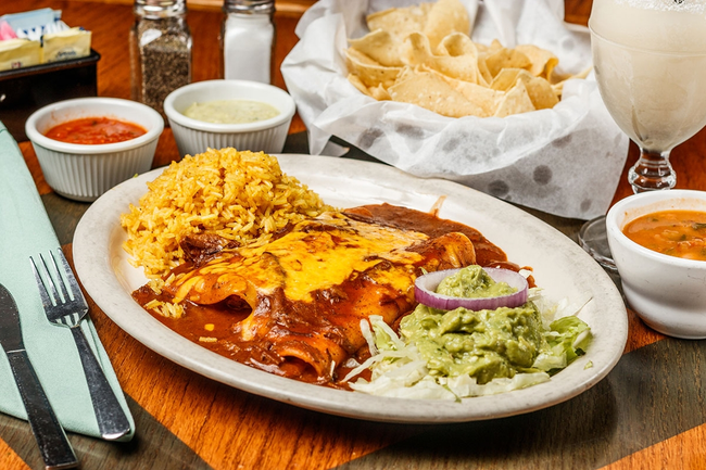 BBQ Brisket Enchiladas