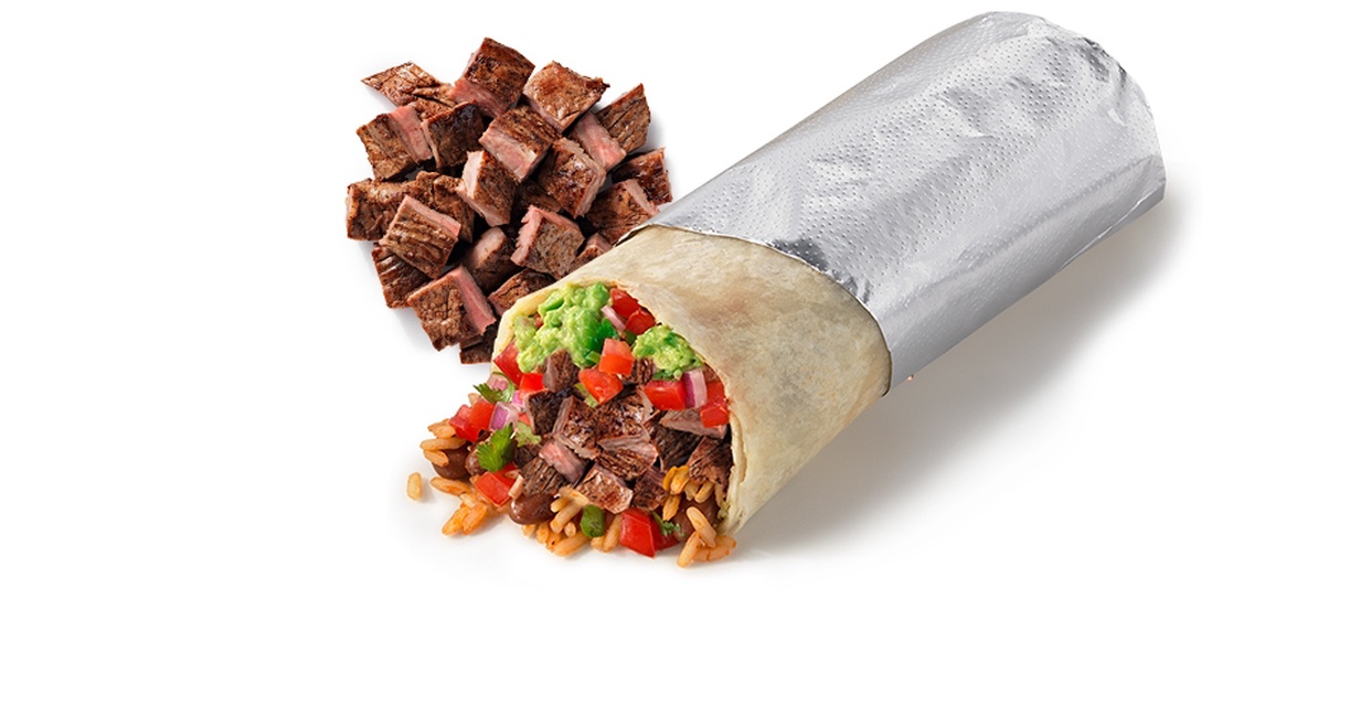 Charred Carne Asada Burrito