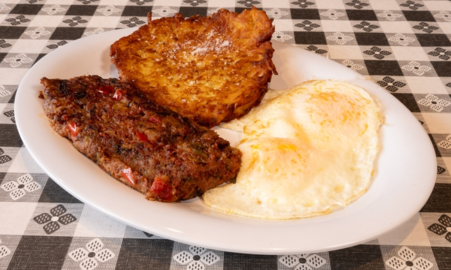 Hash and Eggs w/ Latke