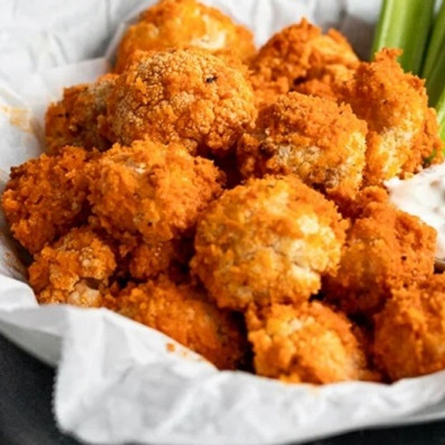 Battered Cauliflower Bites