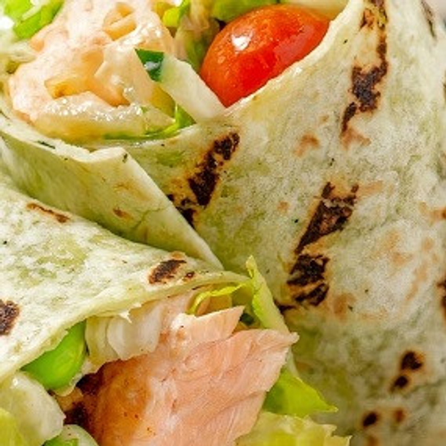 Grilled Salmon Wrap