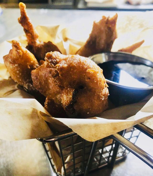 Pancake Battered Bacon