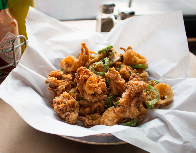 Cornmeal Calamari with Jalapeño