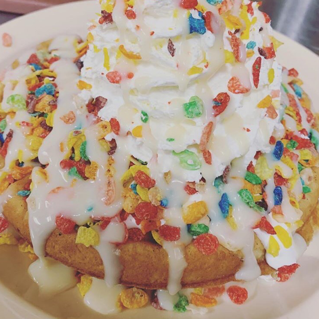 Fruity Pebble Treat Waffle