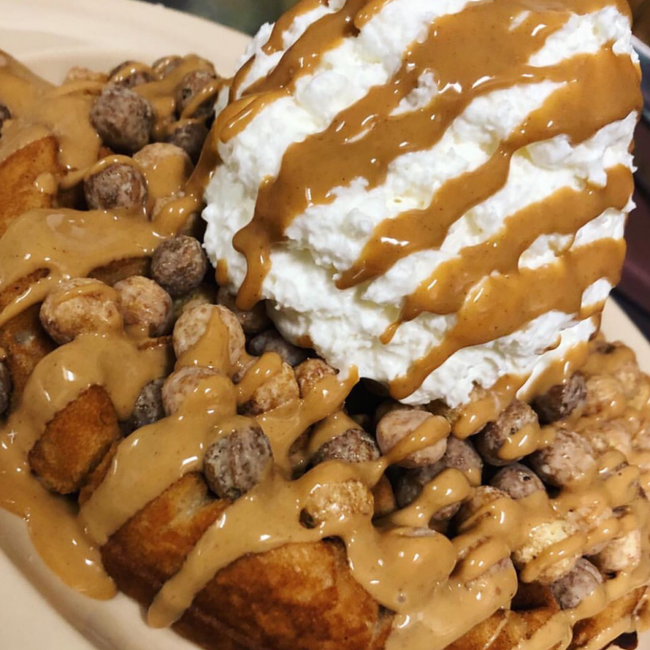 Peanut Butter Overload Waffle