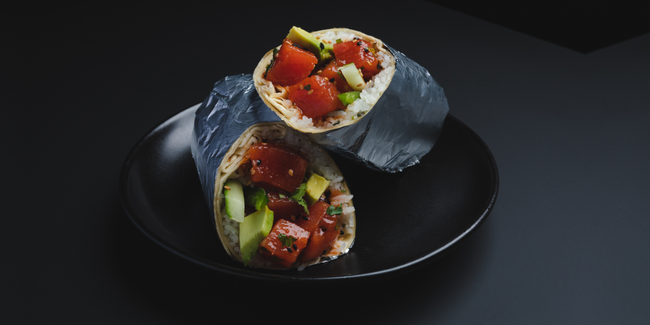 Tuna Cruda Burrito