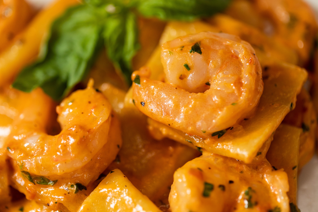 Shrimp Marinara Pasta (Pasta Marinara con Gamberetti)