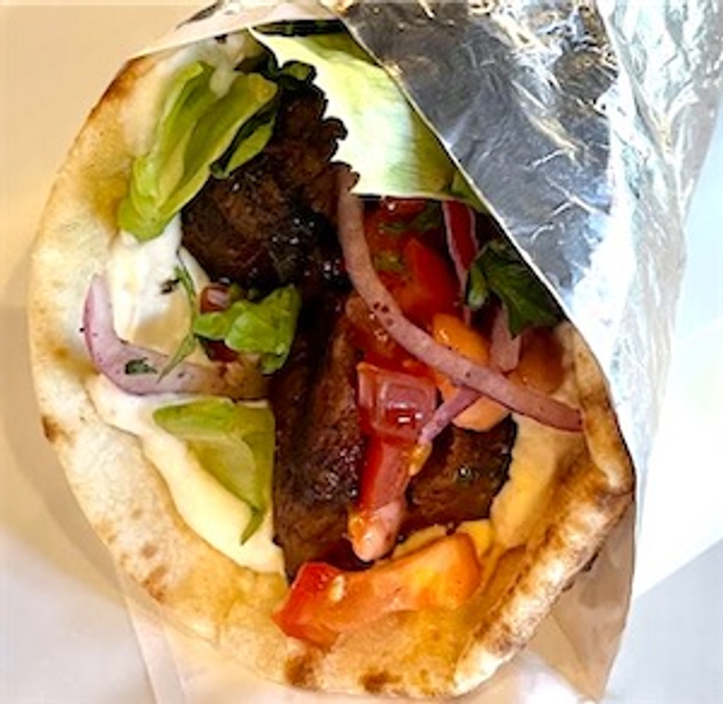 Beef Kabob Sandwich
