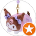 Fat Kuromi Keychain