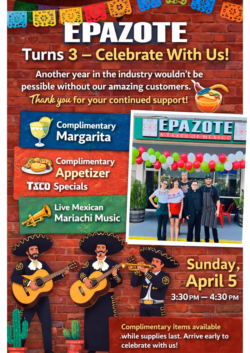 🎉 Epazote Turns 3! 🎉