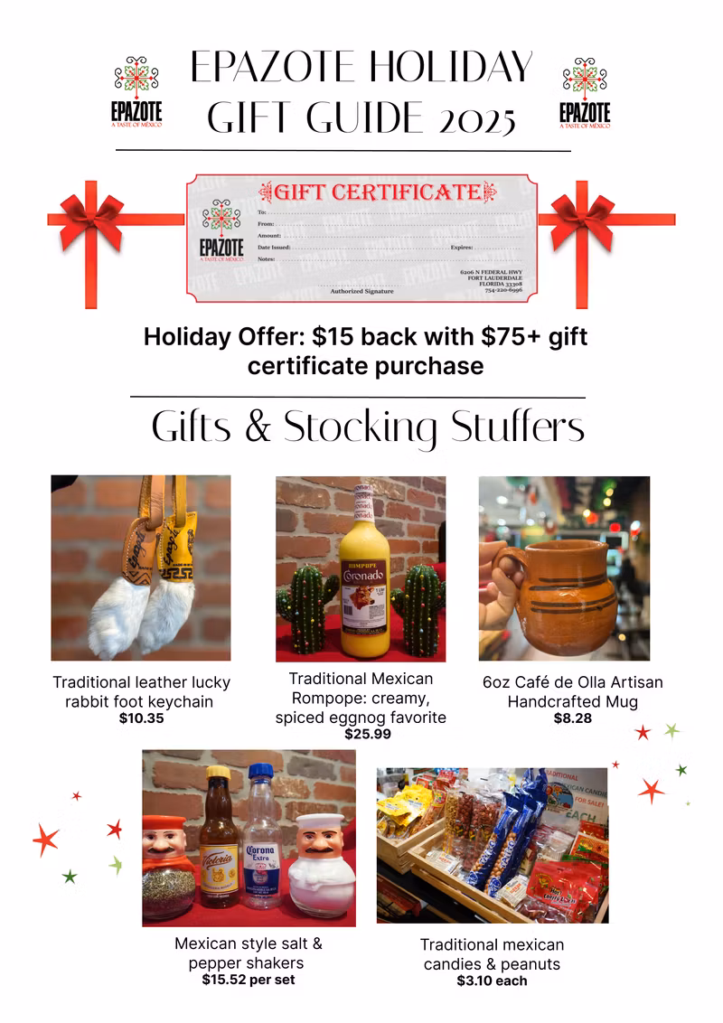 🎁 Epazote Holiday Gift Guide 2025: Unique Mexican-Inspired Gifts & Stocking Stuffers