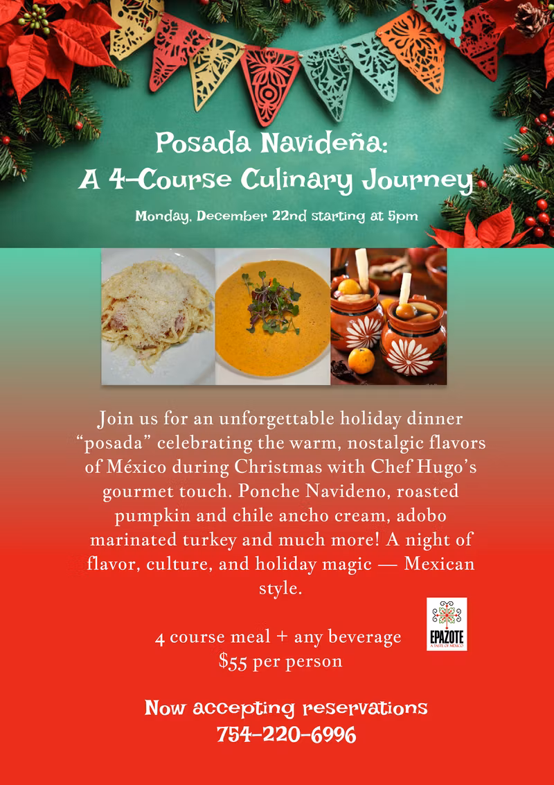 Posada Navideña: A 4-Course Culinary Journey